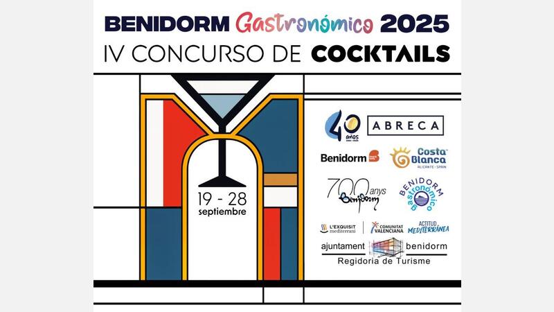 Cartel IV Concurso de Cocktails de Benidorm 2025